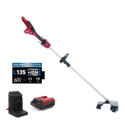 Trimmers Toro 60-Volt Max Lithium-Ion Brushless Cordless 14 In. / 16 In. String Trimmer – 2.5 Ah Battery And Charger Included