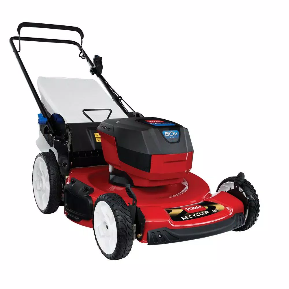Lawn Mowers Toro 22 In. Recycler 60-Volt Max Lithium-Ion Cordless Battery Walk Behind Push Lawn Mower – Battery/Charger Not Included