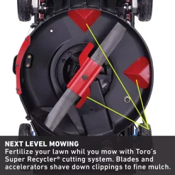 Lawn Mowers Toro 21 In. Super Recycler Personal Pace SmartStow 163cc Briggs Engine And FLEX Handle -cuisinart shop toro self propelled lawn mowers 21386 76 1000