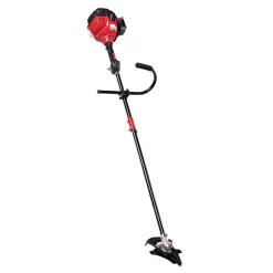 Trimmers Troy-Bilt 27cc Gas 2-Cycle Straight Shaft Attachment Capable Gas Brushcutter With String Trimmer Head Included