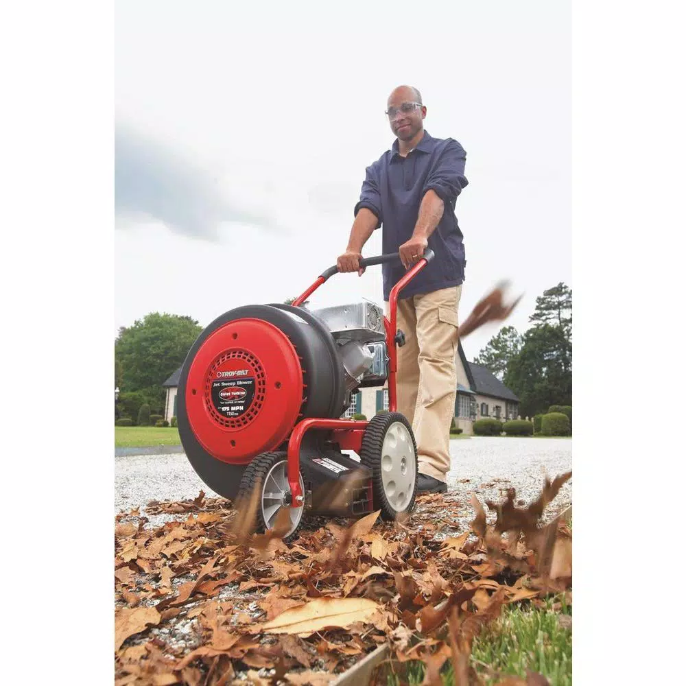 Leaf Blowers Troy-Bilt 150 MPH 1000 CFM 208 Cc Walk-Behind Gas Blower With 90-Degree Front Discharge Chute - Image 3