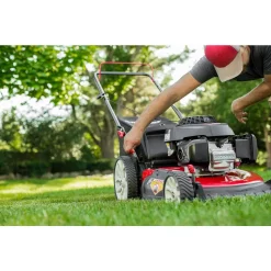 Lawn Mowers Troy-Bilt 21 In. 160 Cc Honda Gas Walk Behind Push Mower With High Rear Wheels And 3-in-1 Cutting TriAction Cutting System -cuisinart shop troy bilt push lawn mowers tb160 66 1000