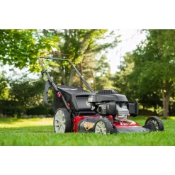 Lawn Mowers Troy-Bilt 21 In. 160 Cc Honda Gas Walk Behind Push Mower With High Rear Wheels And 3-in-1 Cutting TriAction Cutting System -cuisinart shop troy bilt push lawn mowers tb160 77 1000