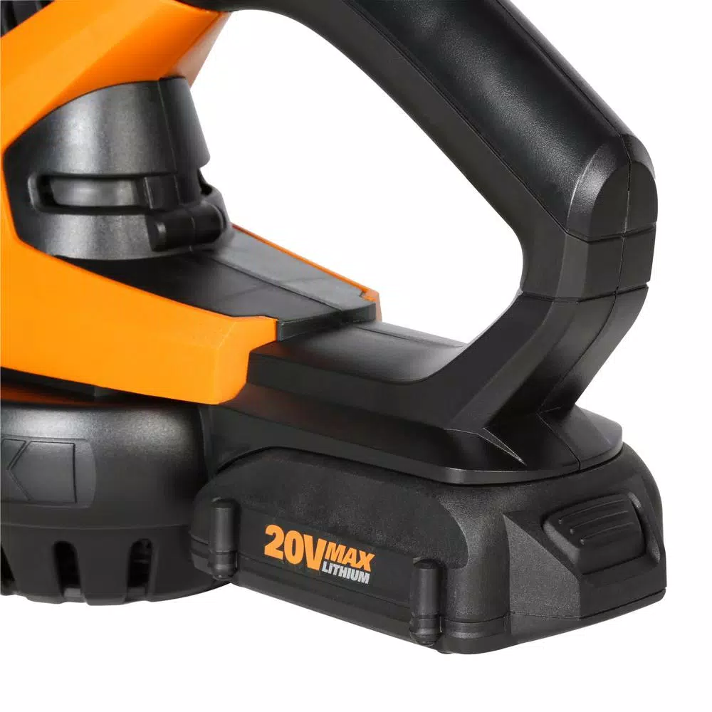 Leaf Blowers Worx POWER SHARE 20-Volt 120 MPH 80 CFM Cordless Battery Leaf Blower / Sweeper (2Ah Battery, Charger & Accessories Included) 9 Leaf Blowers Worx POWER SHARE 20-Volt 120 MPH 80 CFM Cordless Battery Leaf Blower / Sweeper (2Ah Battery, Charger & Accessories Included) - Image 7