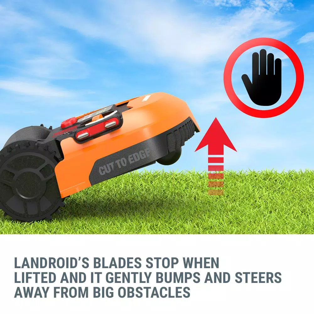 Worx Power Share 20-Volt 9 in. Robotic Landroid Mower, Brushless Wheel Motors, Wifi Plus Phone App with GPS Module Included Lawn Mowers Worx Power Share 20-Volt 9 In. Robotic Landroid Mower, Brushless Wheel Motors, Wifi Plus Phone App With GPS Module Included -cuisinart shop worx robotic lawn mowers wr153 4f 1000