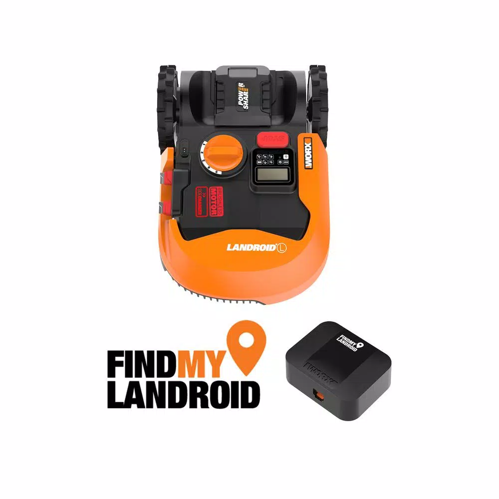 Worx Power Share 20-Volt 9 in. Robotic Landroid Mower, Brushless Wheel Motors, Wifi Plus Phone App with GPS Module Included Lawn Mowers Worx Power Share 20-Volt 9 In. Robotic Landroid Mower, Brushless Wheel Motors, Wifi Plus Phone App With GPS Module Included -cuisinart shop worx robotic lawn mowers wr153 64 1000